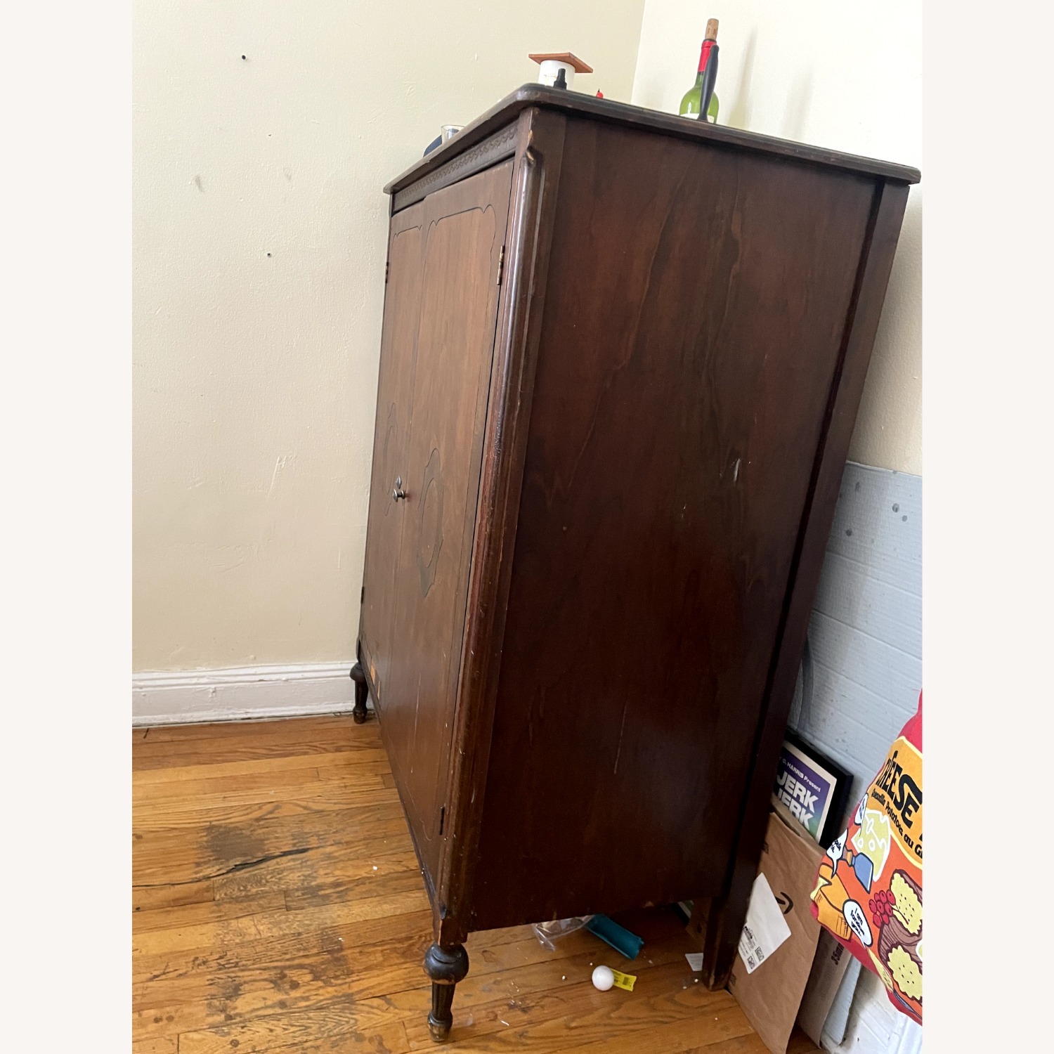 Antique Wooden Chiffarobe - image-3