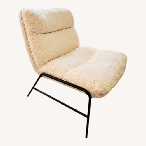 Used White Boucle Accent Chair for sale on AptDeco
