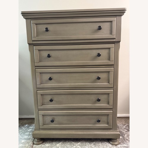 Used Ashley Furniture Asheville Dark Gray Chest for sale on AptDeco