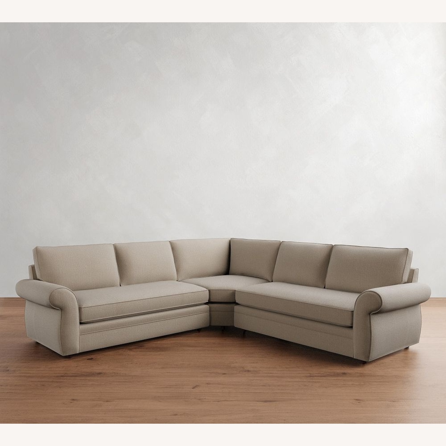 Pottery Barn L-Shape Couch With 2 Ottomans - image-4
