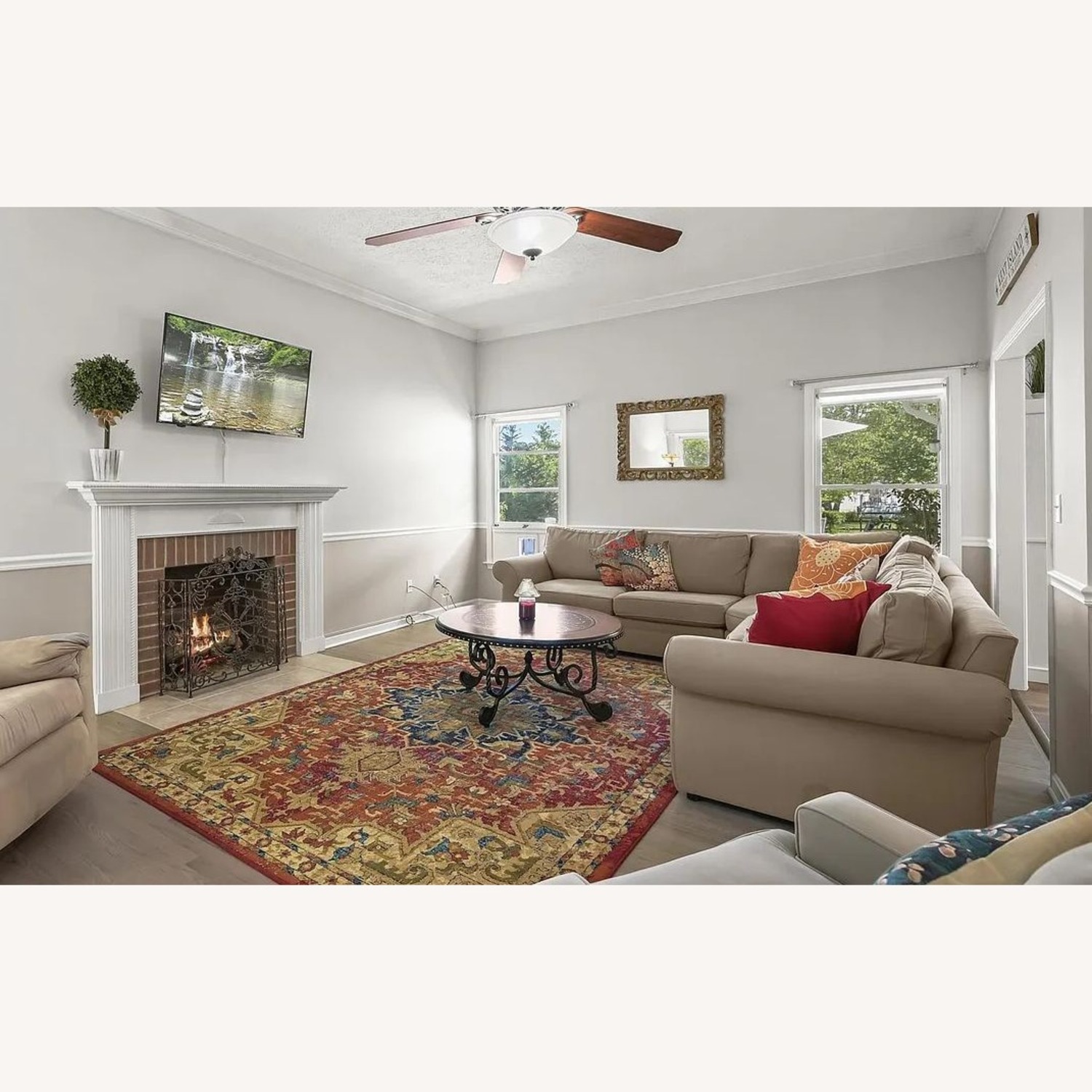 Pottery Barn L-Shape Couch With 2 Ottomans - image-3