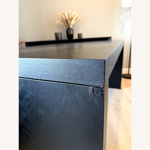 Used Joss & Main Gabler 64'' Ash Wood Waterfall Dining Table for sale on AptDeco