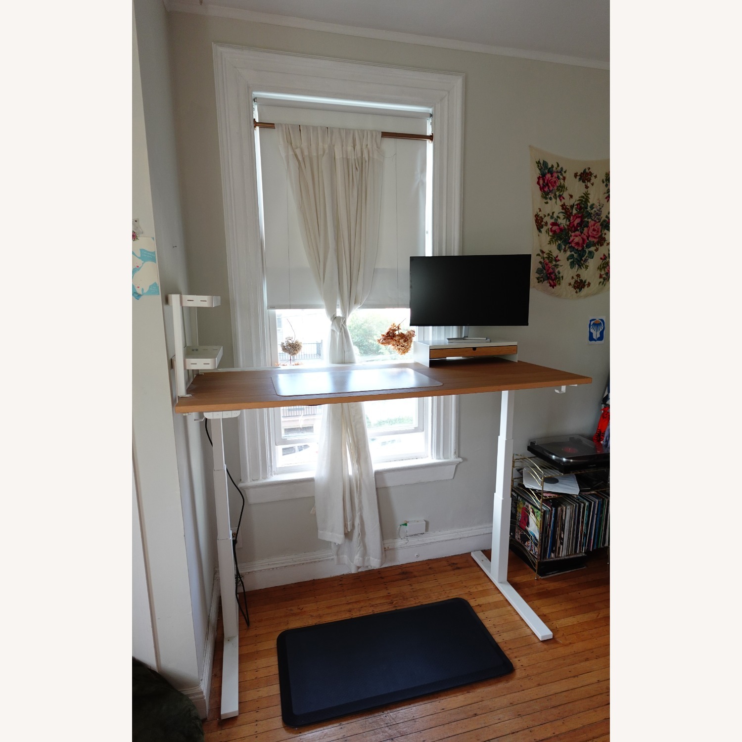 IKEA Mittzon White Wood Desk - image-2