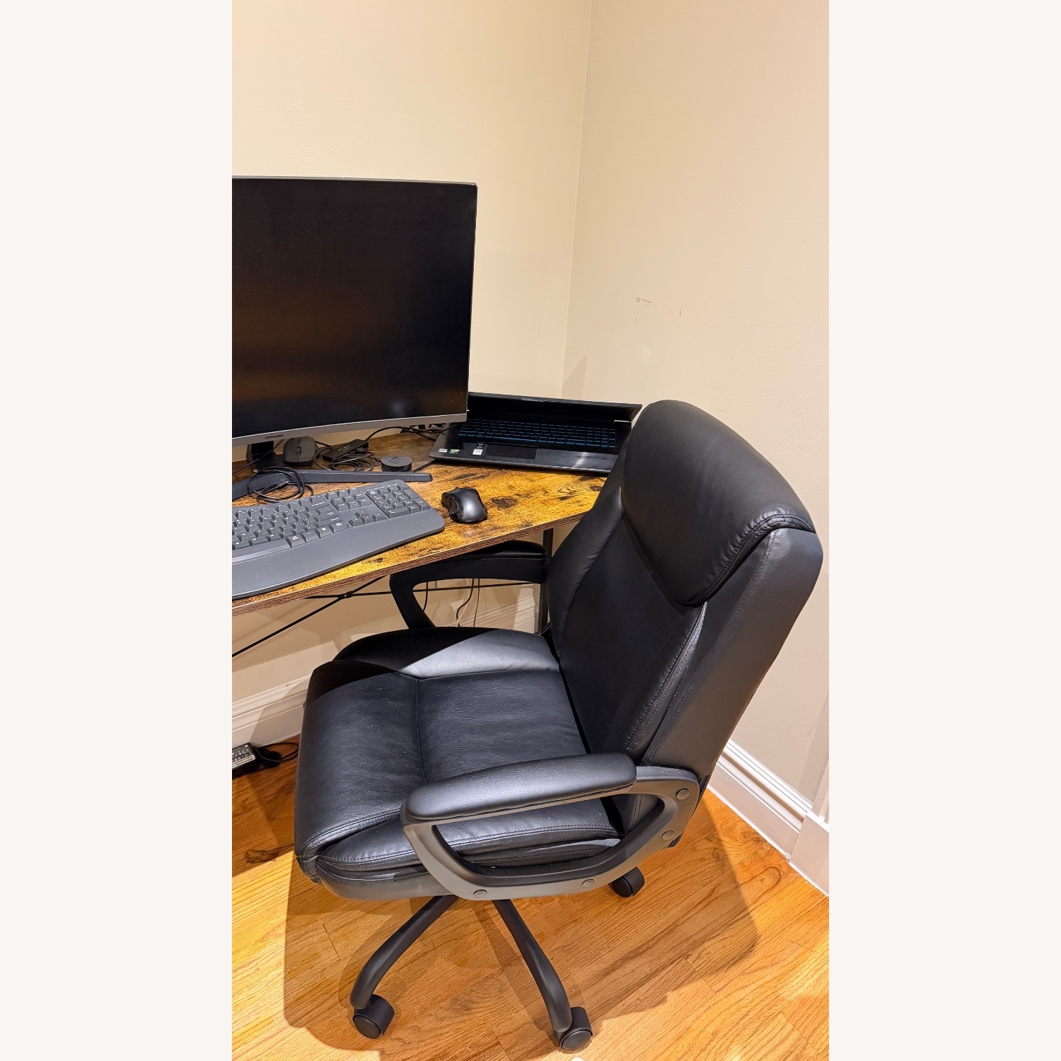 Ashley Furniture Dark Brown Desk - image-3