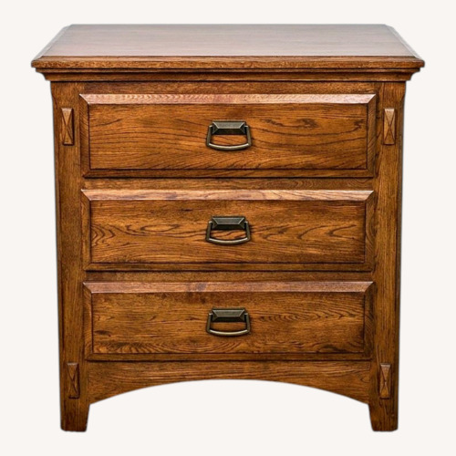 Used Universal Furniture Wood Nightstand 3 Drawers for sale on AptDeco