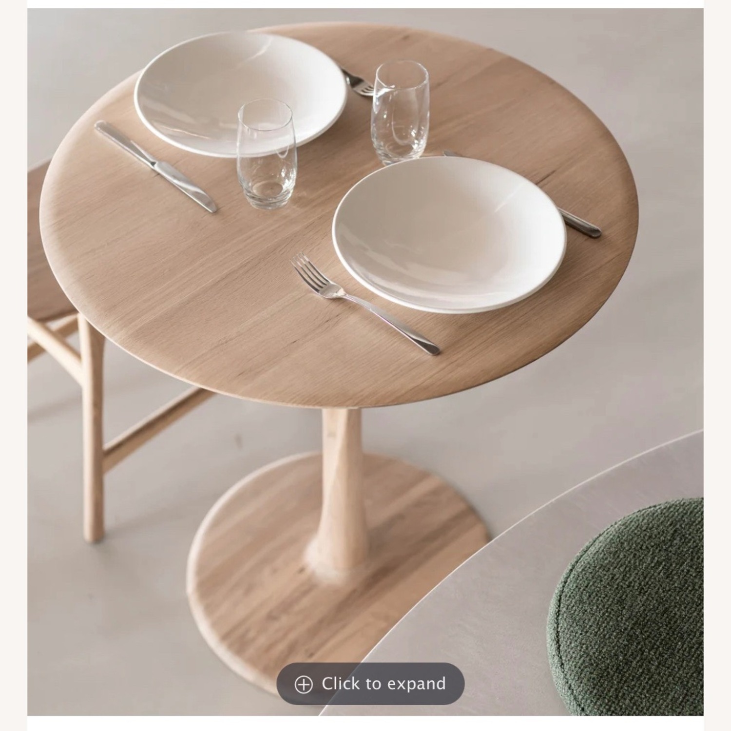 Ethnicraft Torsion Oak Tripod Side Table – Solid European Oak - image-4