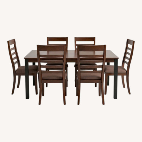 Used Klaussner Furniture Dark Brown Dining Set for sale on AptDeco