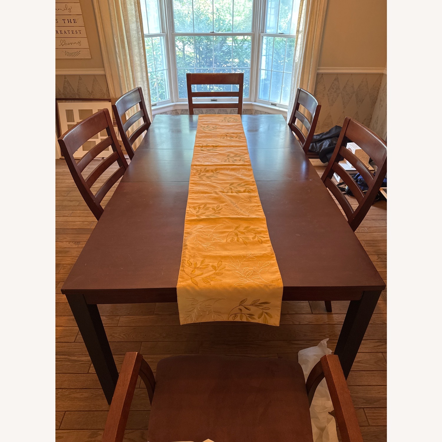 Klaussner Furniture Dark Brown Dining Set - image-2