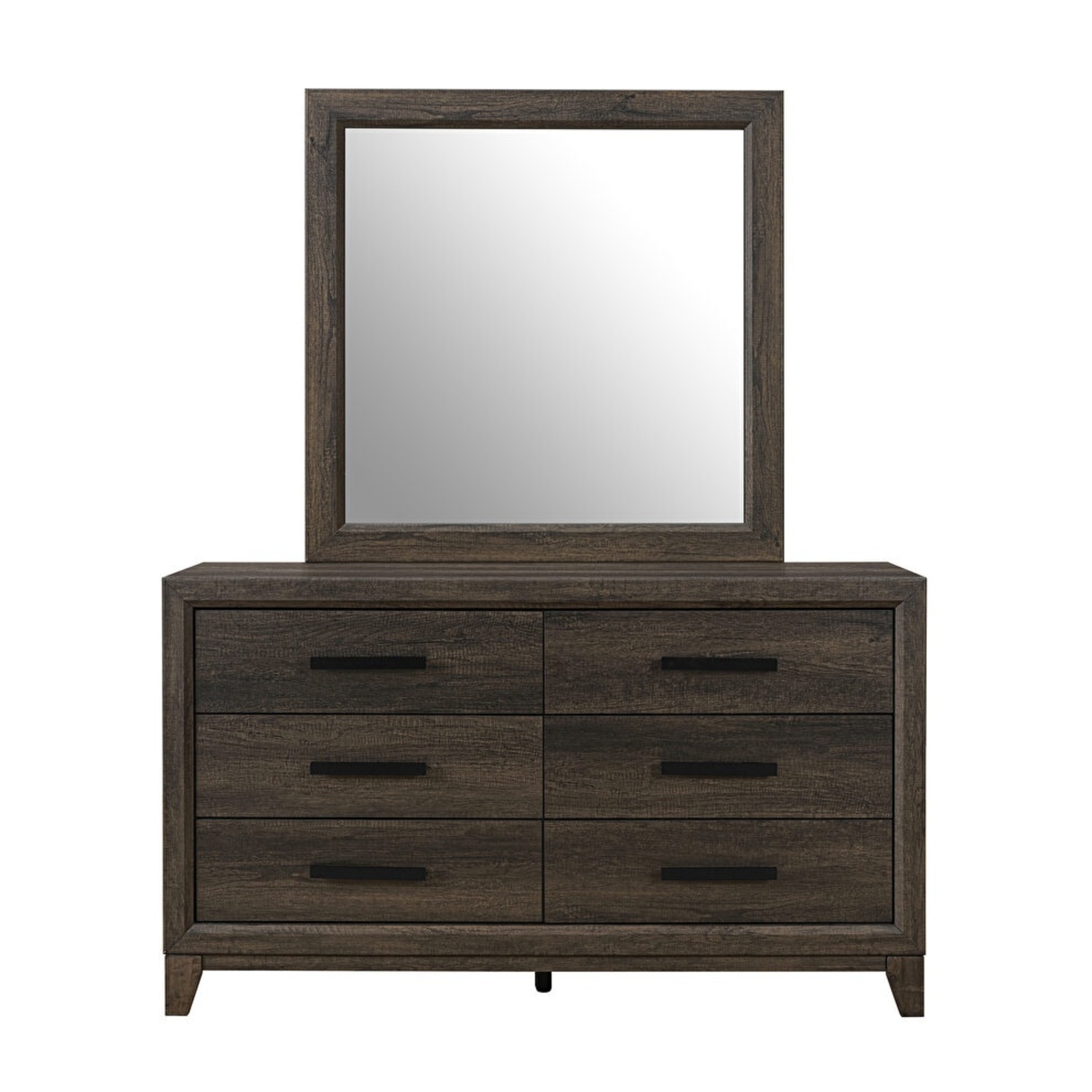 Dark Brown Wood Dresser - image-4
