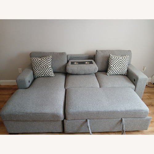 Used Light Gray Fabric Sleeper Sofa for sale on AptDeco