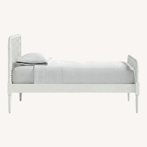 Used Crate & Kids Jenny Lind White Wood Spindle Twin Bed for sale on AptDeco