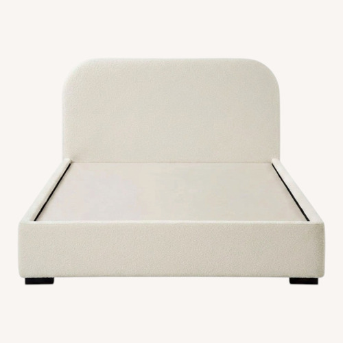 Used Wayfair Reigen White Wool Twin Bed for sale on AptDeco