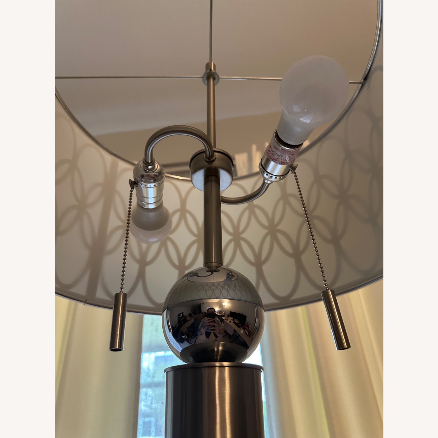 Modern Brushed Nickel Floor Lamp - image-3