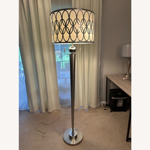 Used Modern Brushed Nickel Floor Lamp for sale on AptDeco