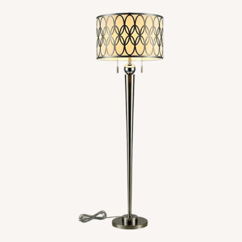 Used Modern Brushed Nickel Floor Lamp for sale on AptDeco