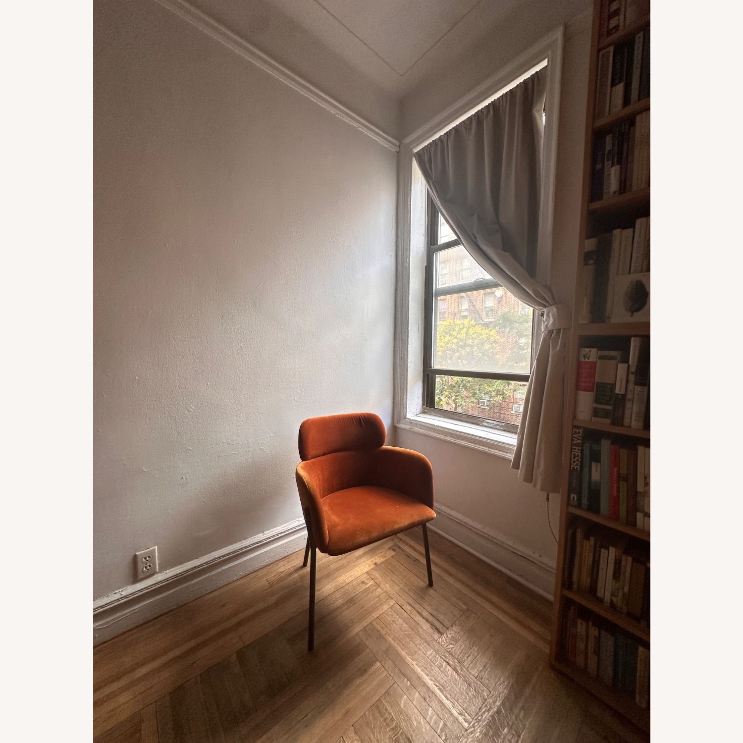 CB2 Azalea Brown Velvet Dining Chair - image-4