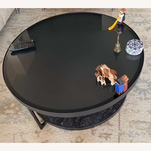 Used IKEA FRÖTORP Black Metal Coffee Table for sale on AptDeco