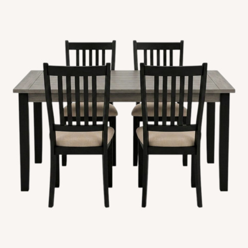 Used Ashley Furniture Tyler Creek Black Wood Dining Set for sale on AptDeco