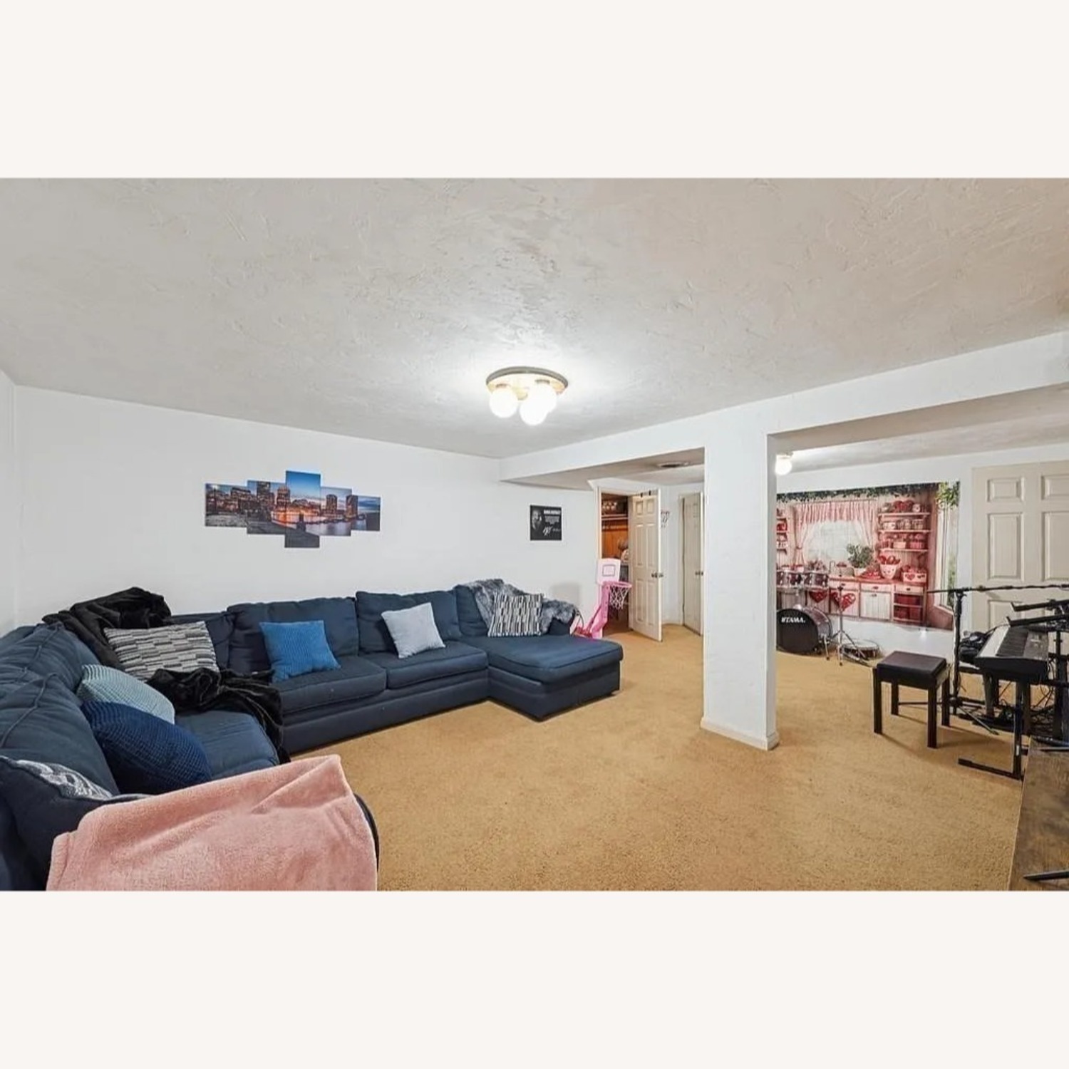 Blue 3+ Piece Sectional - image-4