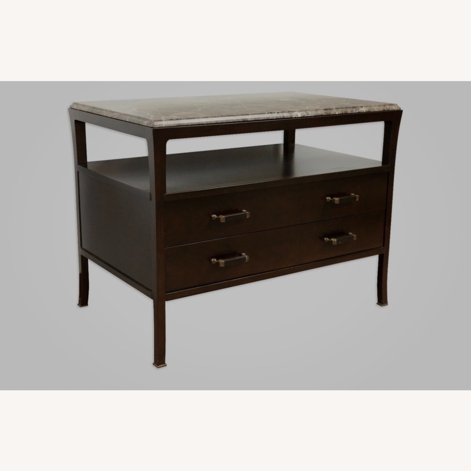 Pair of Baker Walnut Nightstands  - image-2