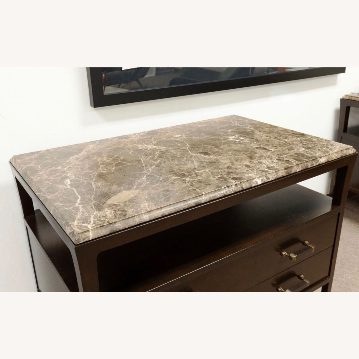 Pair of Baker Walnut Nightstands  - image-4