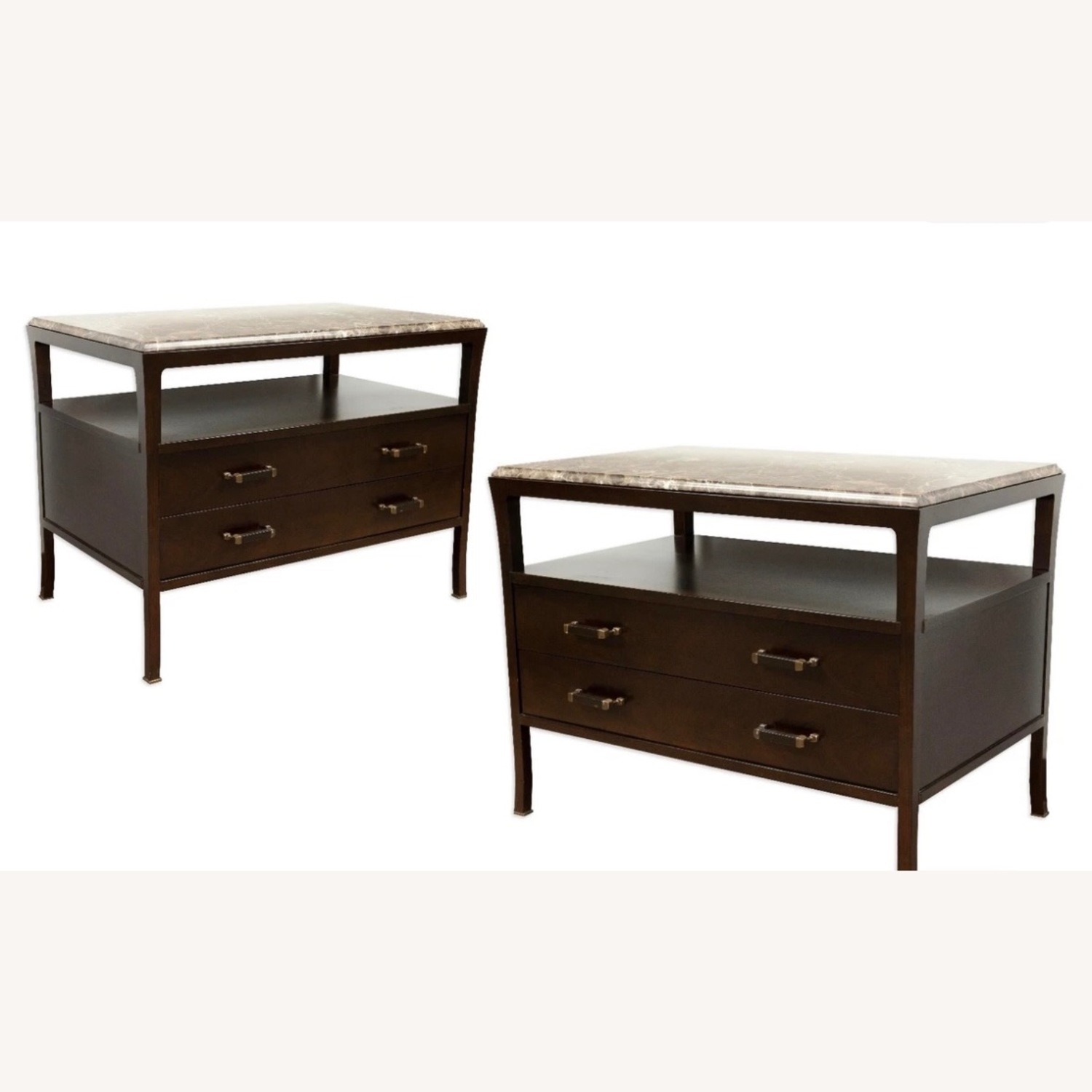 Pair of Baker Walnut Nightstands  - image-5