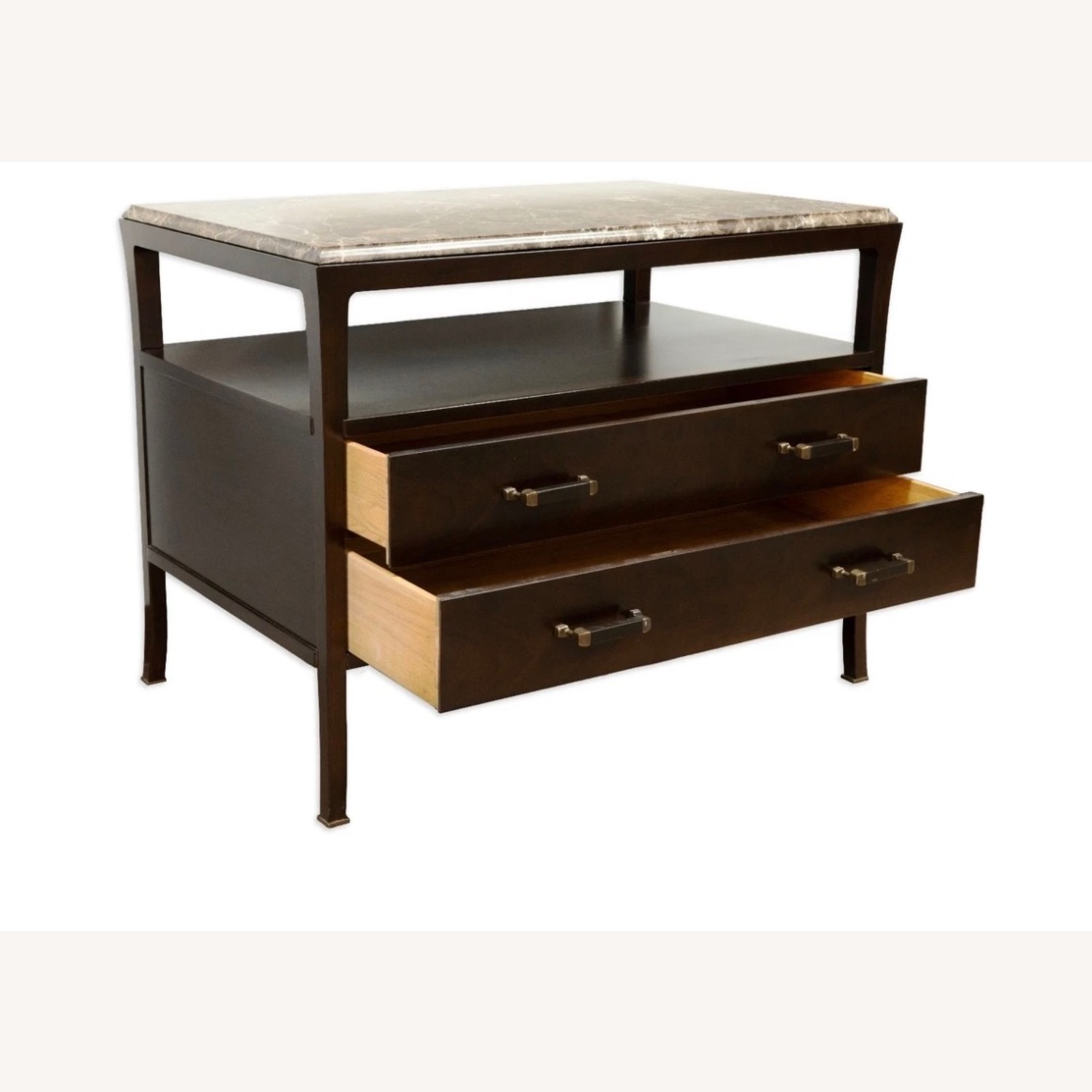 Pair of Baker Walnut Nightstands  - image-3