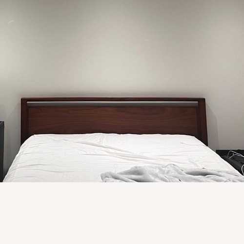 Used Design Within Reach Matera Walnut Full Size Storage Bed for sale on AptDeco