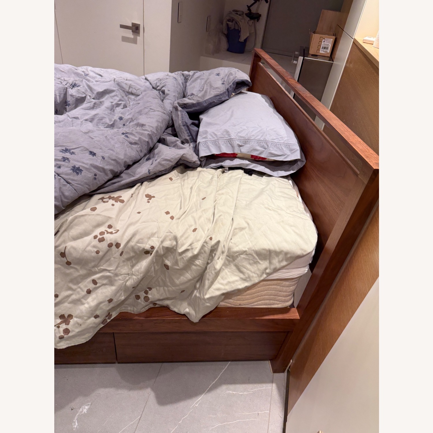 Design Within Reach Matera Walnut Full Size Storage Bed - image-4
