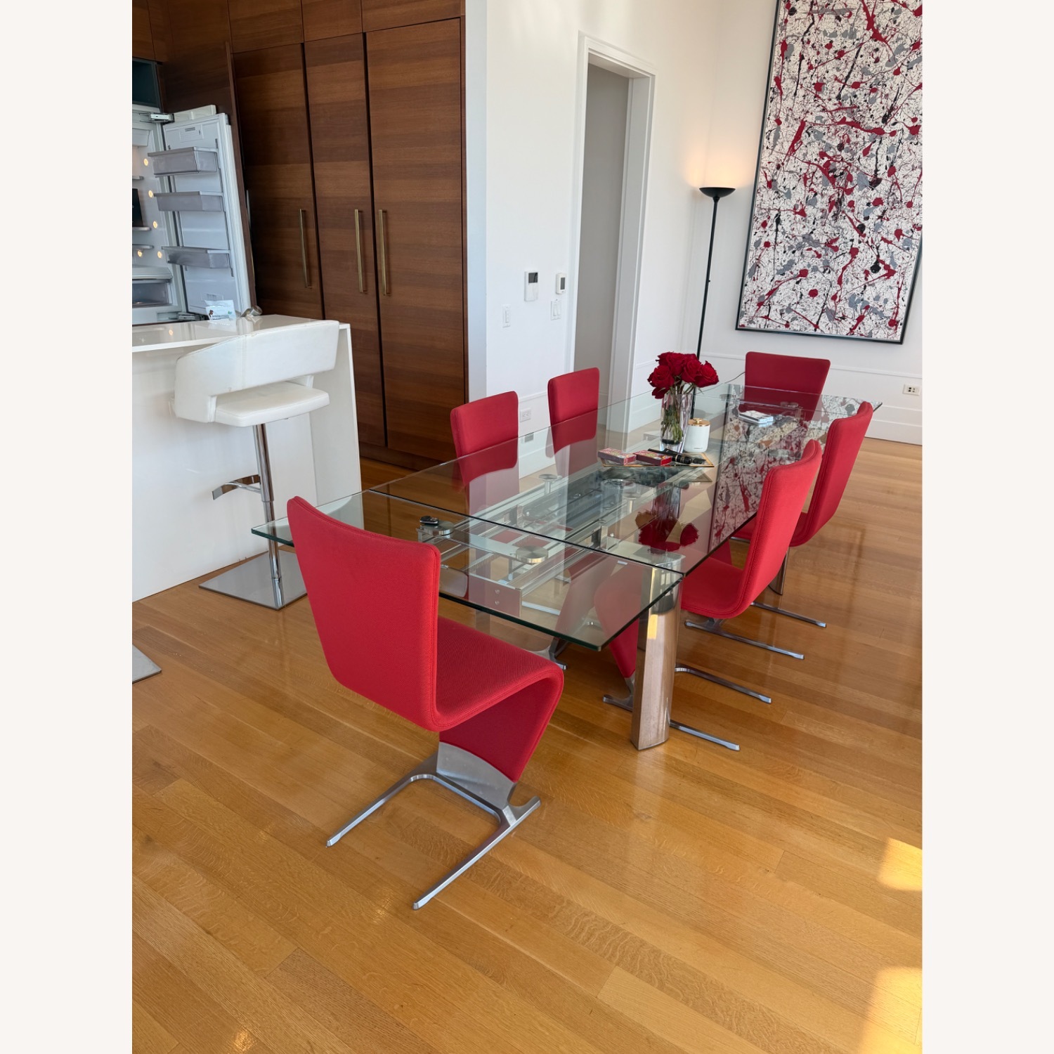 Roche Bobois Astrolab Silver Metal Dining Table - image-3
