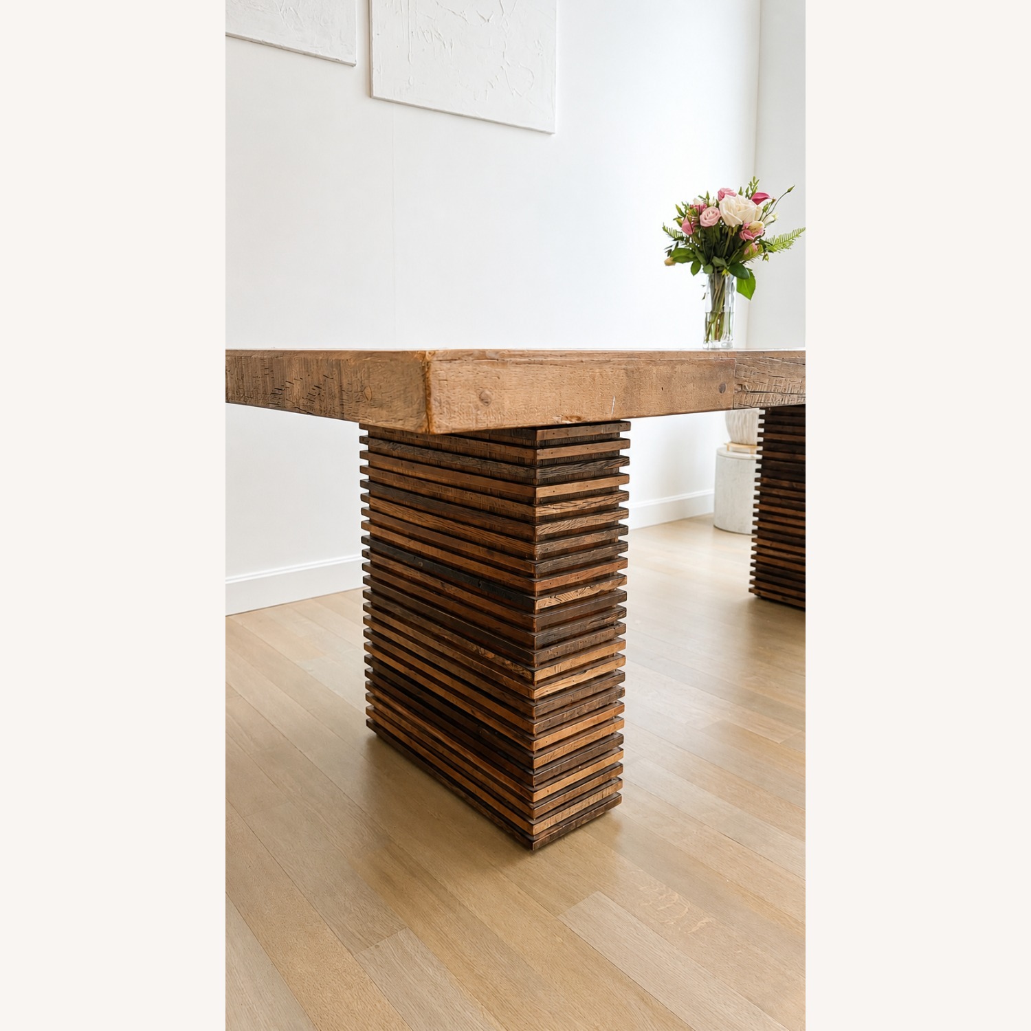 Crate & Barrel Paloma Dark Brown Wood Dining Table - image-3