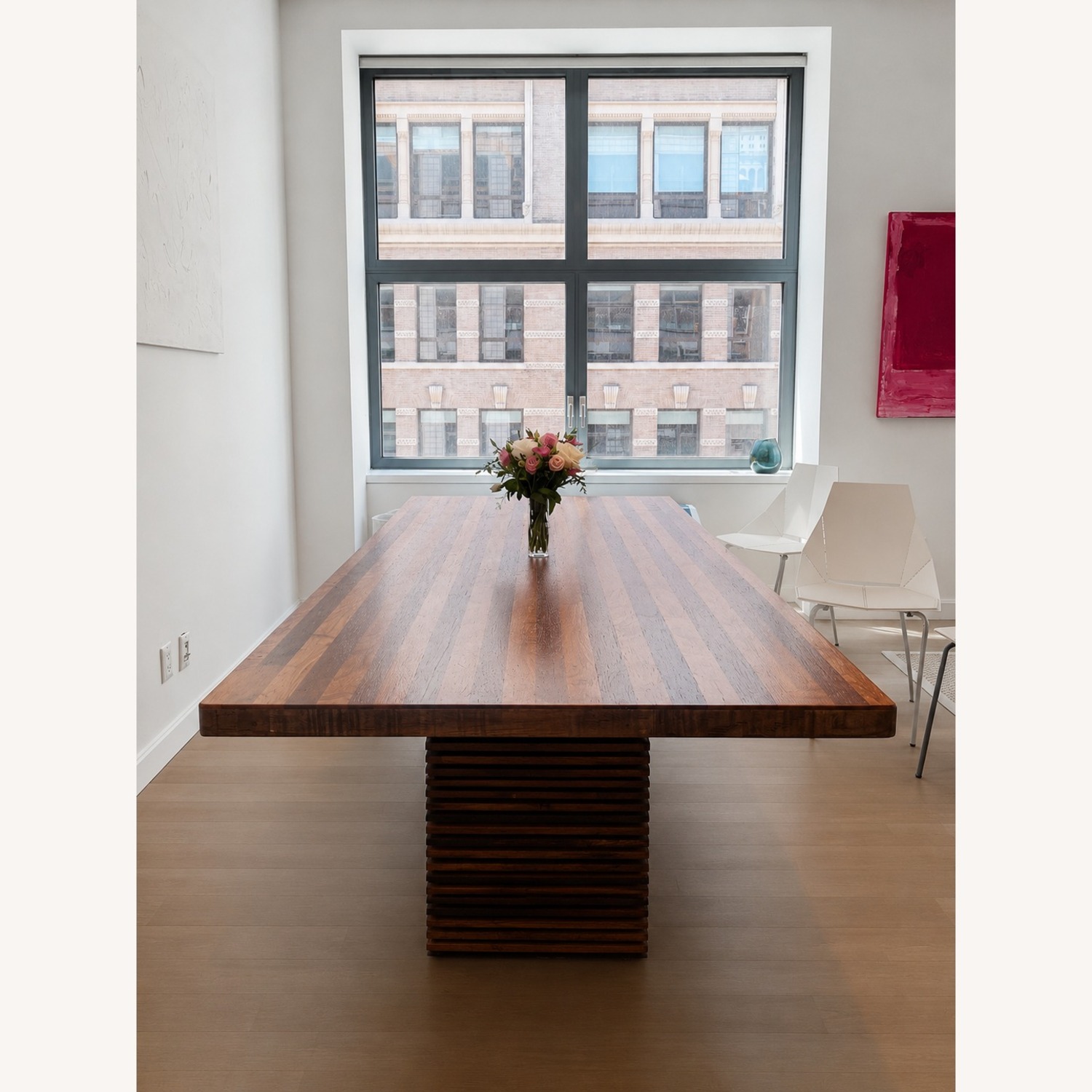 Crate & Barrel Paloma Dark Brown Wood Dining Table - image-2