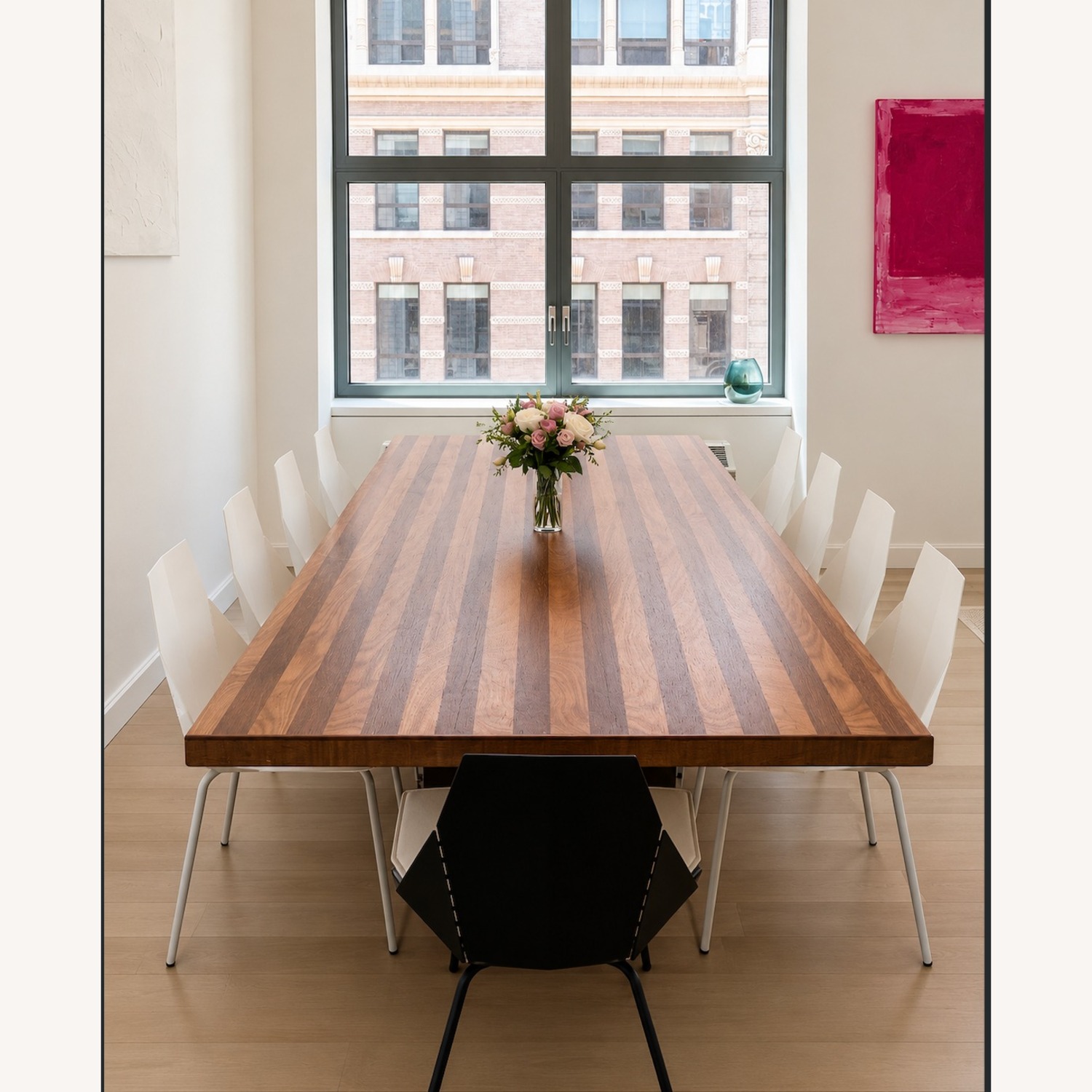 Crate & Barrel Paloma Dark Brown Wood Dining Table - image-6