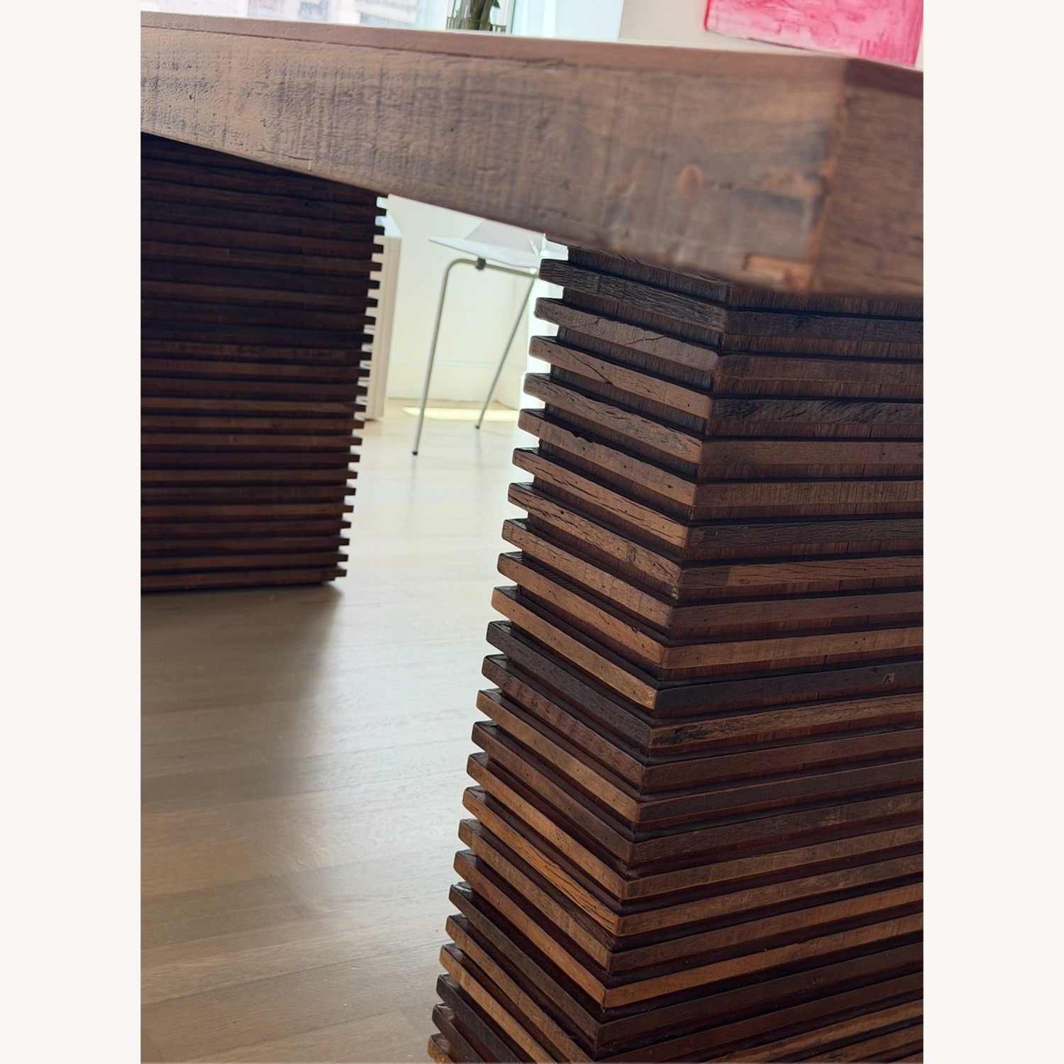Crate & Barrel Paloma Dark Brown Wood Dining Table - image-5