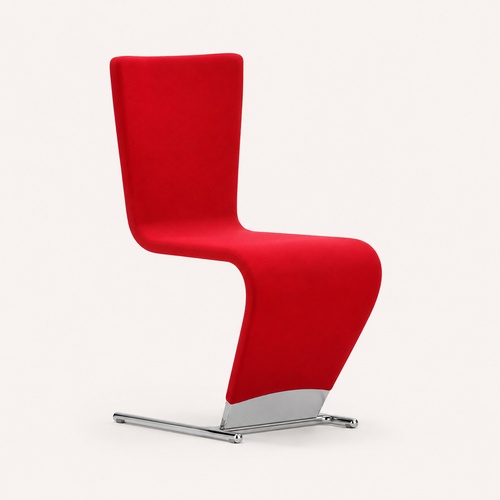 Used Roche Bobois Dyna Red Fabric Dining Chairs for sale on AptDeco