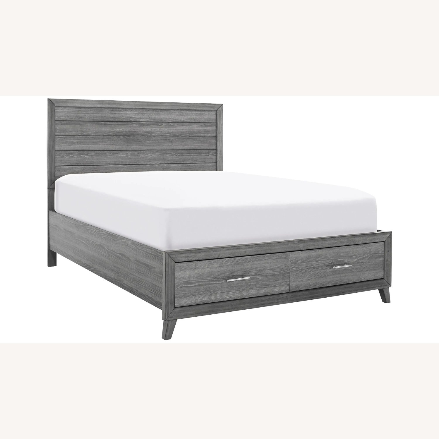 Raymour & Flanigan Gray Tobyn Platform Storage Bed - image-4