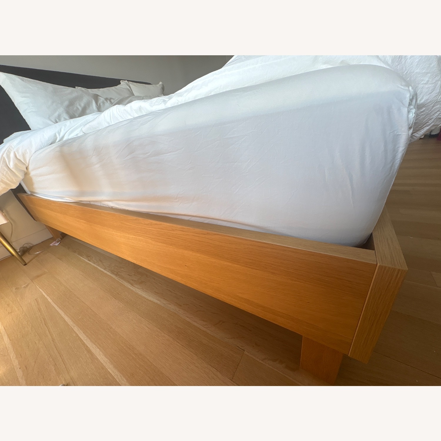 IKEA Light Brown Wood Queen Bed - image-5