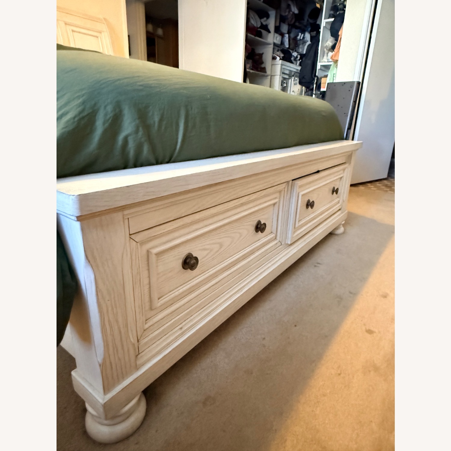 Ashley Furniture Robbinsdale White Wood Queen Bed - image-3