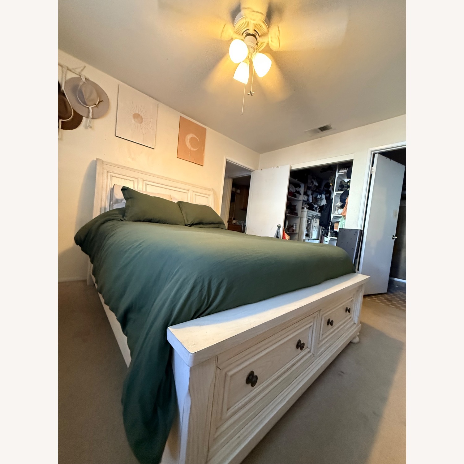 Ashley Furniture Robbinsdale White Wood Queen Bed - image-2