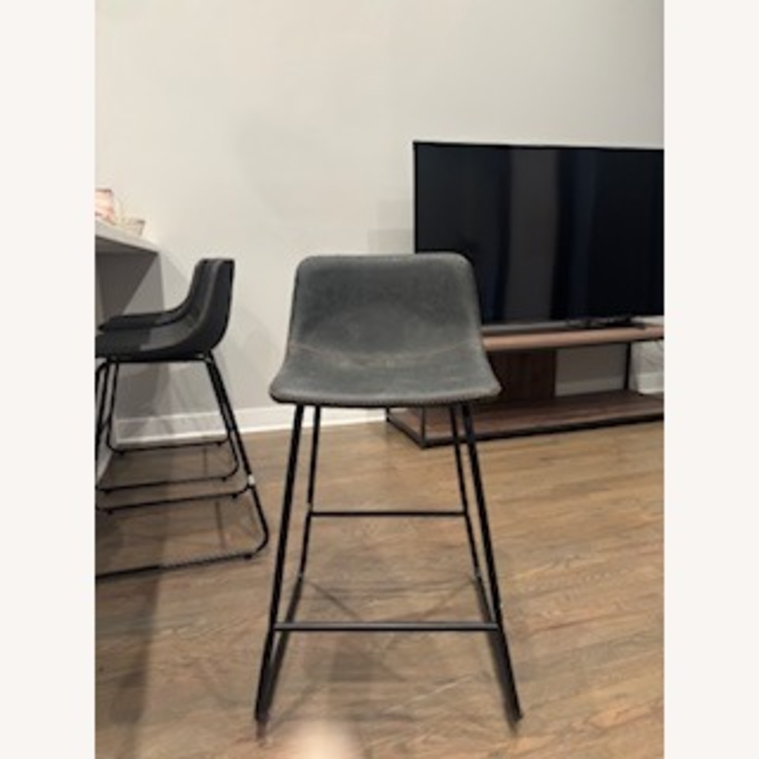 Wayfair Dark Gray Stools - image-1