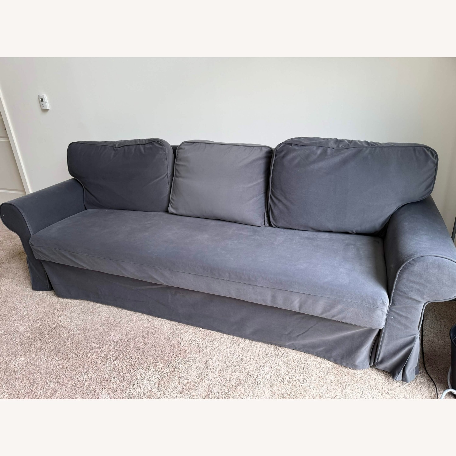 IKEA Dark Gray Fabric Sleeper Sofa - image-1