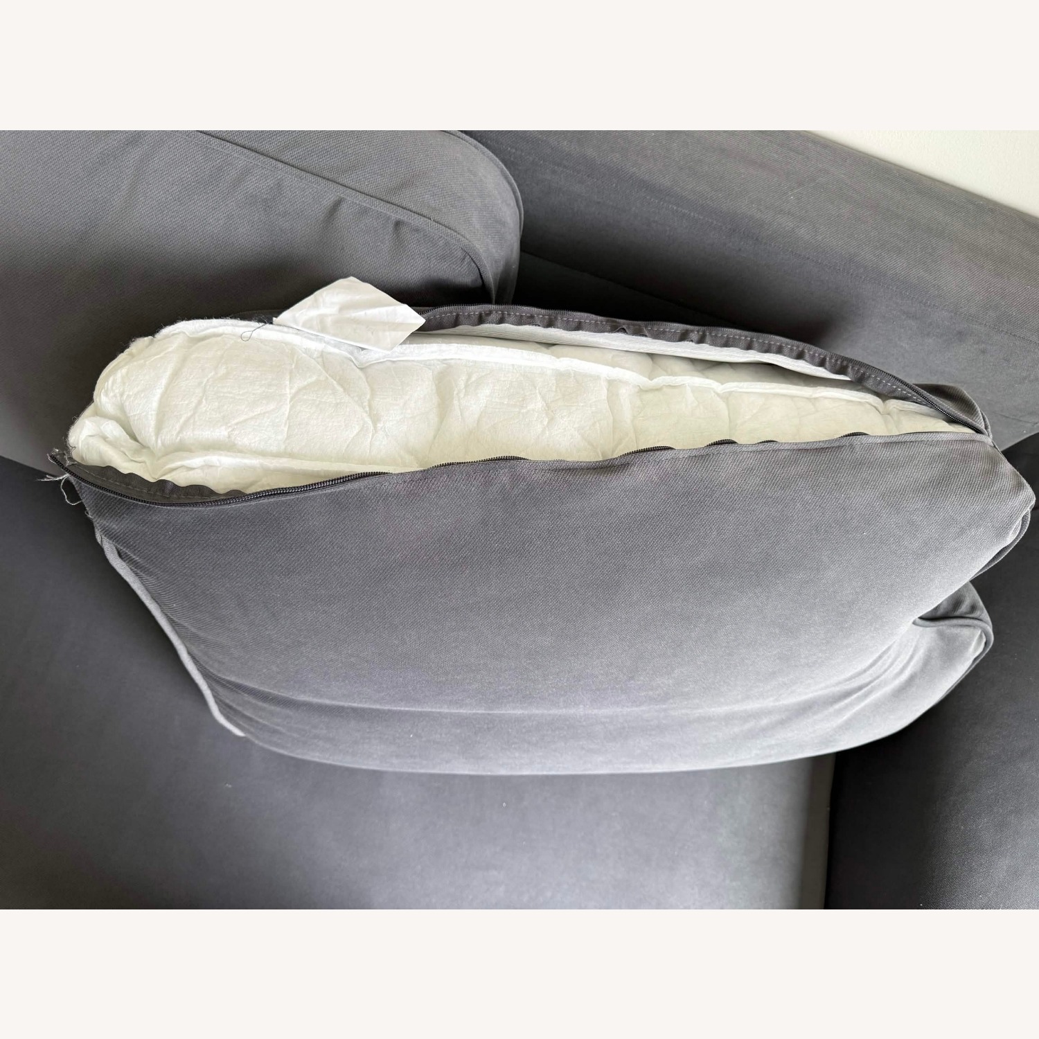 IKEA Dark Gray Fabric Sleeper Sofa - image-2