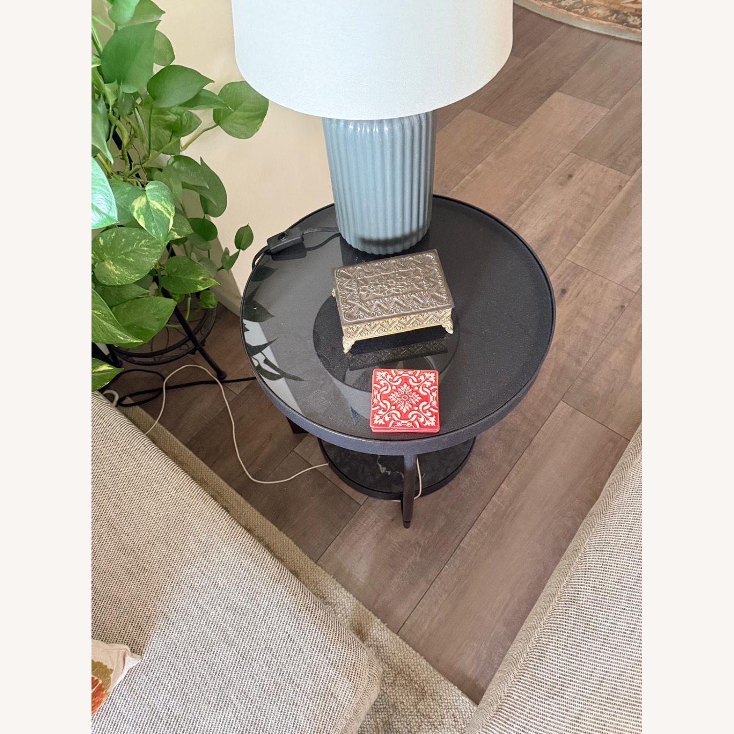 IKEA FRÖTORP Black Metal Side Table - image-3