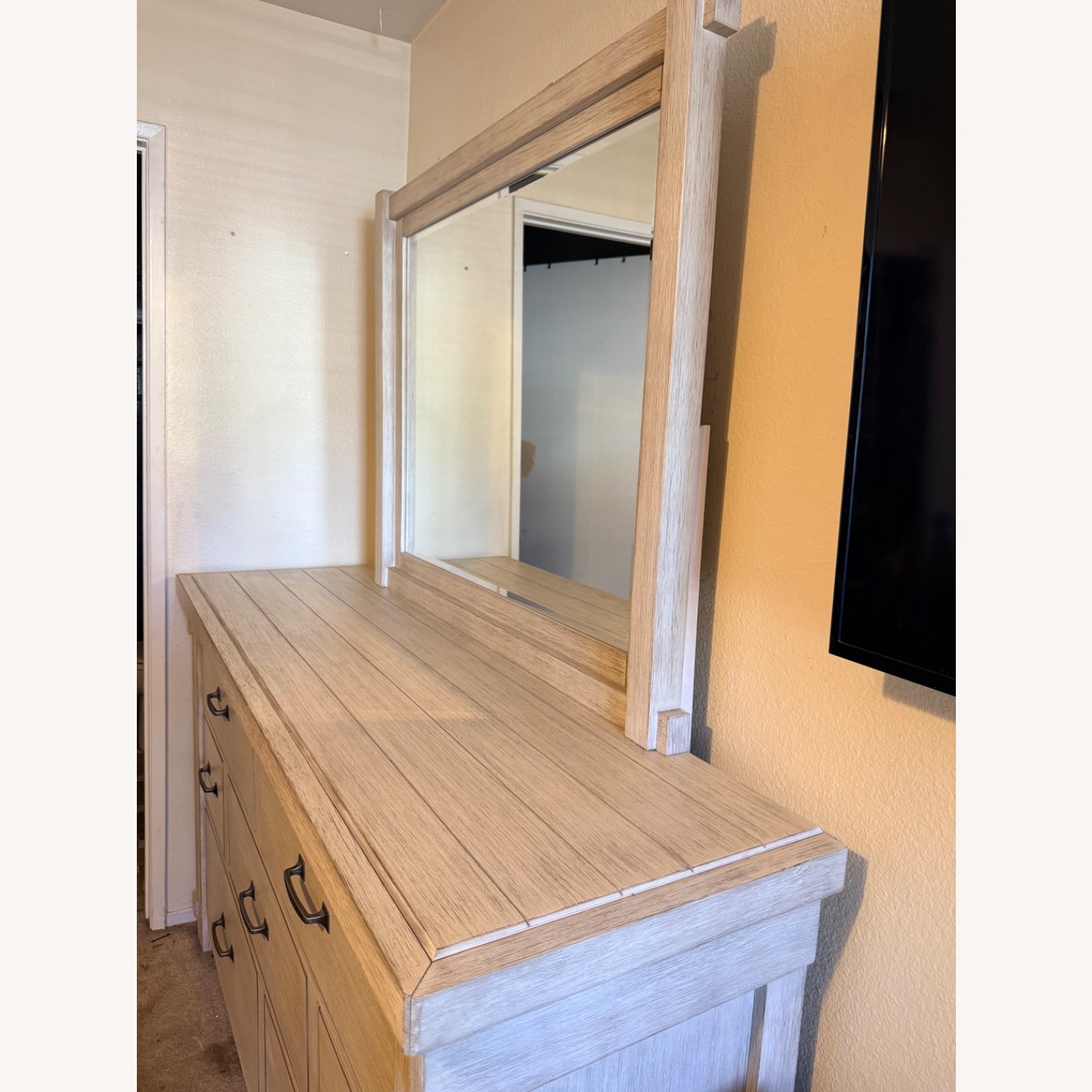 Ashley Furniture Brashland White Wood Dresser - image-3