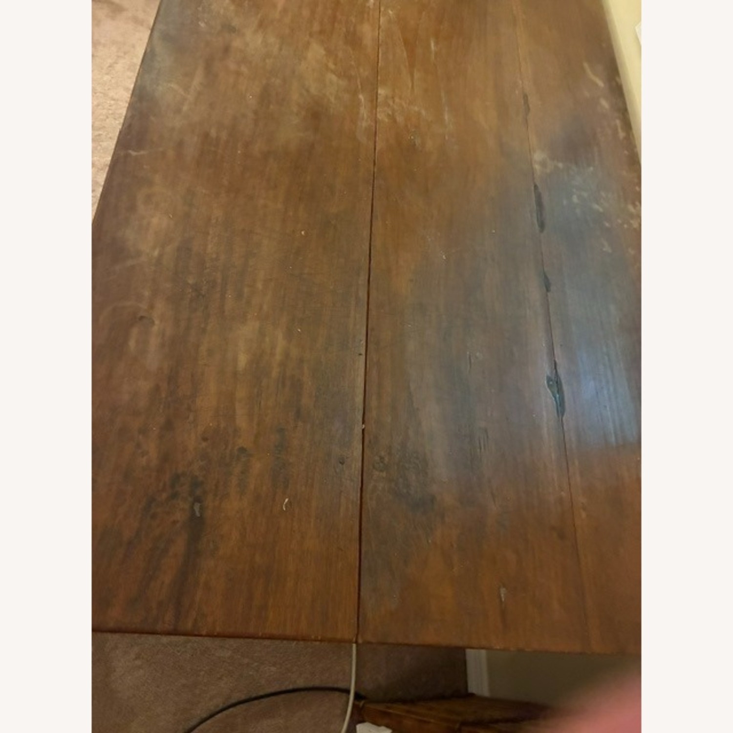 Antique Hand Made Wood Mexican Desk - image-8