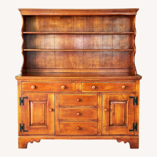 Used Vintage/Antique Light Brown Wood Sideboard for sale on AptDeco