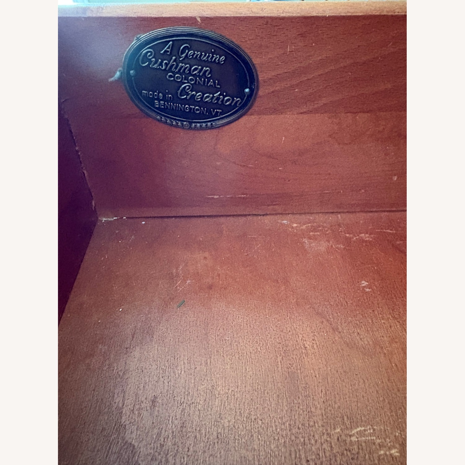 Vintage/Antique Light Brown Wood Sideboard - image-4