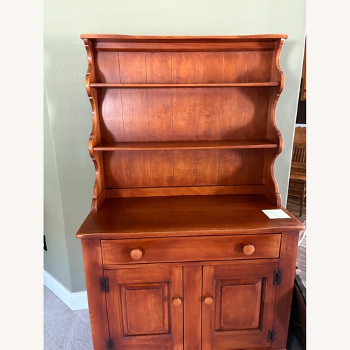 Used Vintage/Antique Light Brown Wood Sideboard for sale on AptDeco