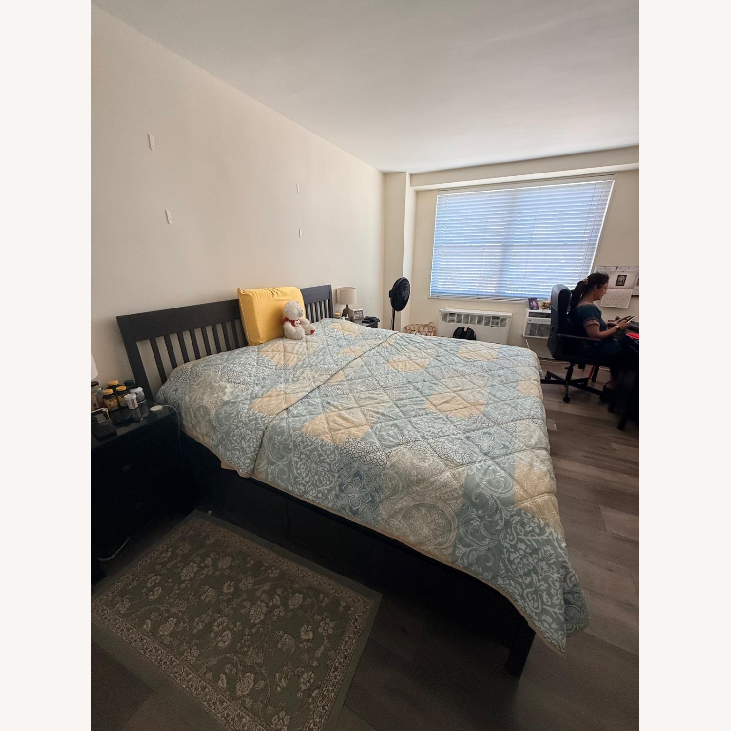 IKEA IDANÄS Dark Brown Wood King Bed - image-2