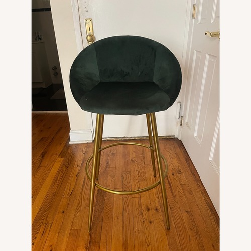 Used Dark Green Velvet Stools for sale on AptDeco